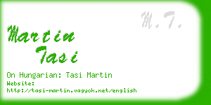 martin tasi business card